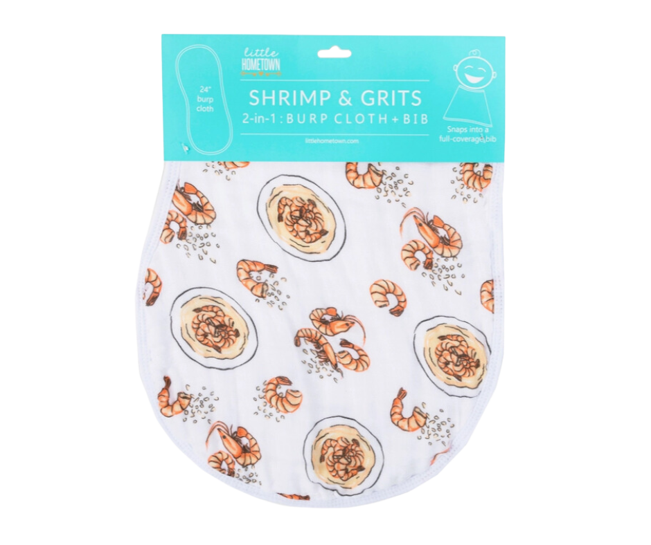 Louisiana Styles: 2-in-1 Burp Cloth and Bib