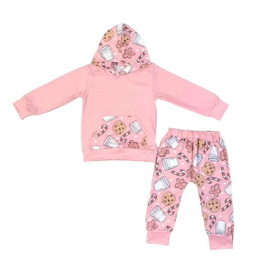 Pink Milk and Cookies Jogger/Hoodie Set