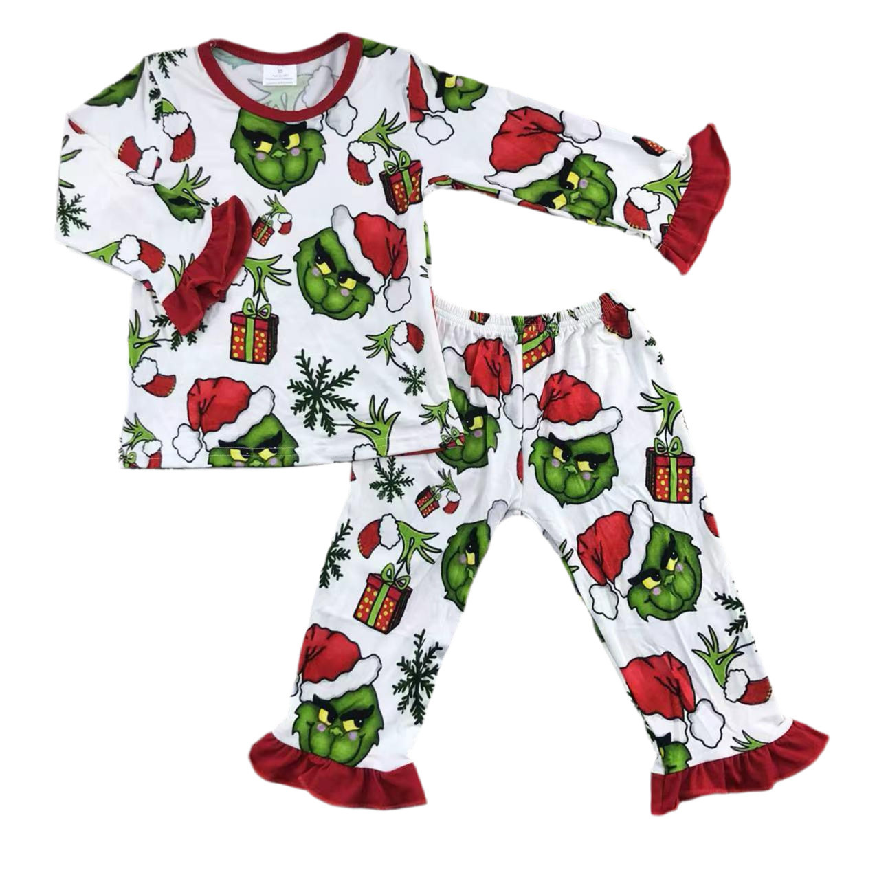 Mean One Smirky Face Christmas Pajamas