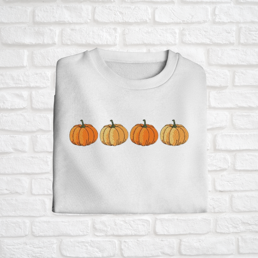 Embroidered Pumpkin Sweatshirt