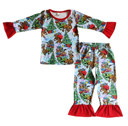 Mystery Gang Cartoon Dog Christmas Pajamas