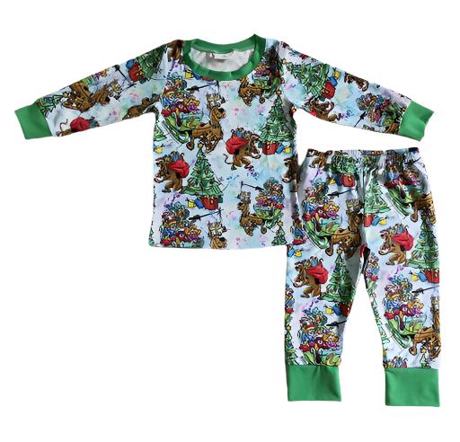 Mystery Gang Cartoon Dog Christmas Pajamas